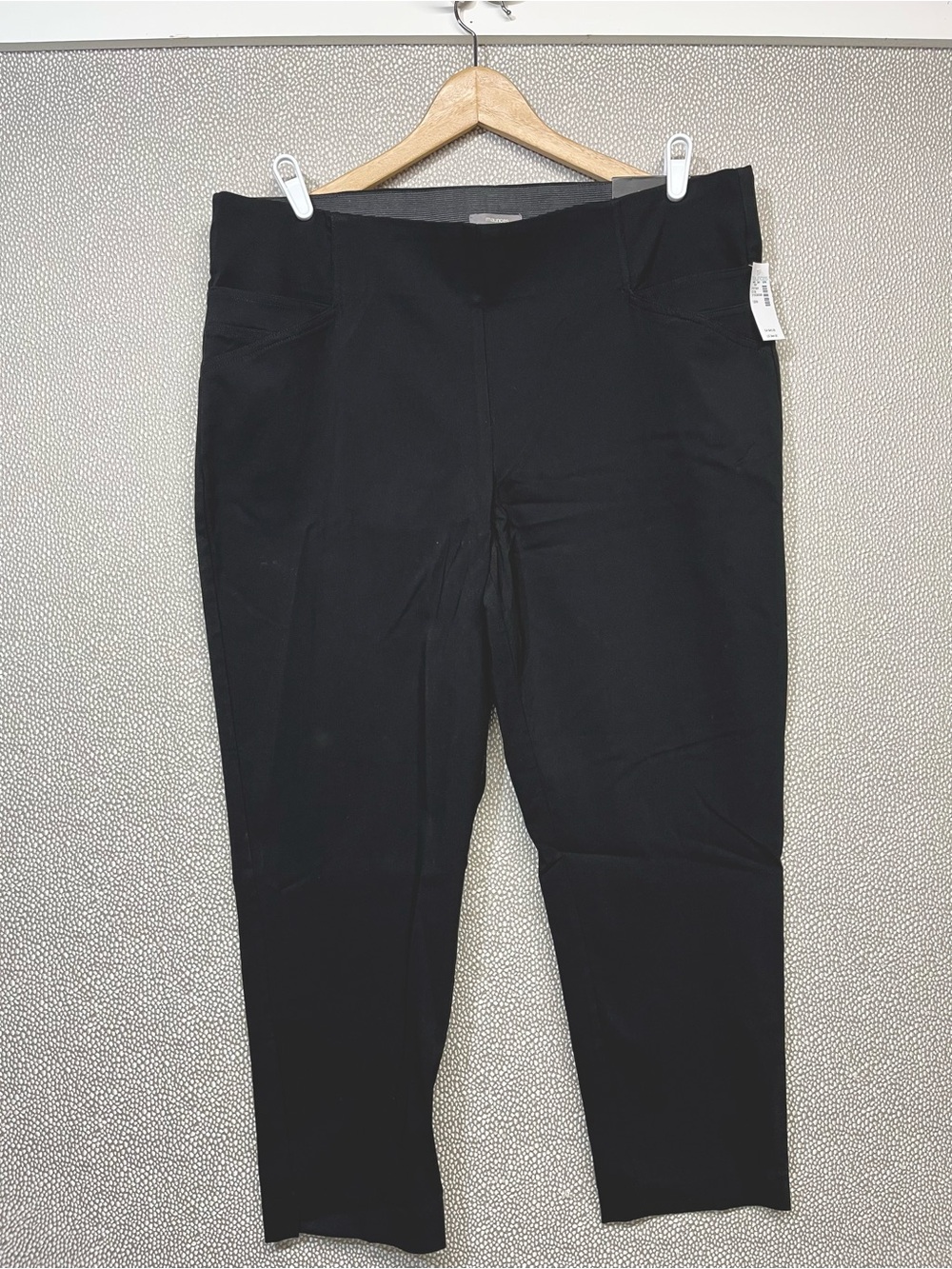 🆕 18W Maurices Bengaline Women’s Black Stretch Ponte Pants NWT